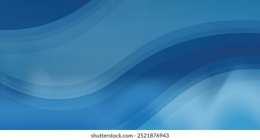 Fondo azul borroso, gradiente de fondo de diseño fresco, fondo de pantalla abstracto azul gradiente de arte moderno azul