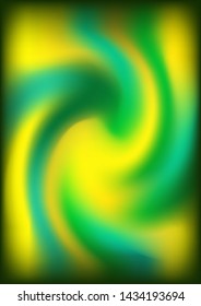 Blurred blue green glowing background with rays lines light with space for your message. illustration for design presentation, brochure layout page, cover book or magazine