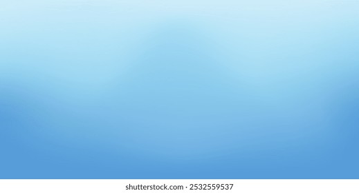 Azul borrado céu colorido gradiente fundo vetor banner. Modelo simples de tela de fundo leve