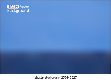 Blurred Blue Sky and Dark Cloud Background Vector Illustration