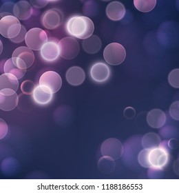 Blurred bokeh glow background, holiday, Christmas, shine, light, vector illustration