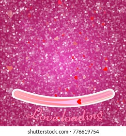 Blurred bokeh light background, Red glitter vintage lights background. defocused vector illustration