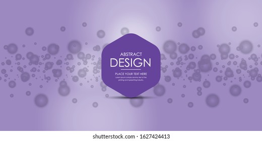 Blurred bokeh light on dark purple background. Christmas and New Year holidays template.