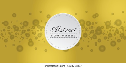 Blurred bokeh light on dark yellow background. Christmas and New Year holidays template.
