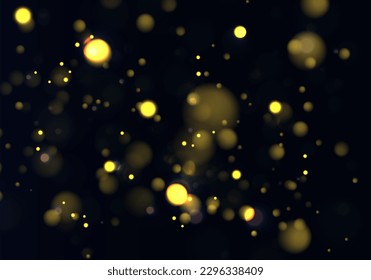Luz de bokeh borrosa sobre fondo azul oscuro. plantilla de vacaciones de Navidad y Año Nuevo.