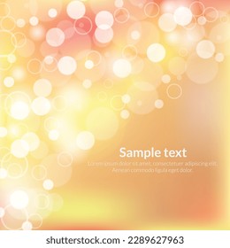 Blurred bokeh pastel lights background Abstract background with pastel colors bokeh. The esp file contains gradient mesh.
Vector Formats