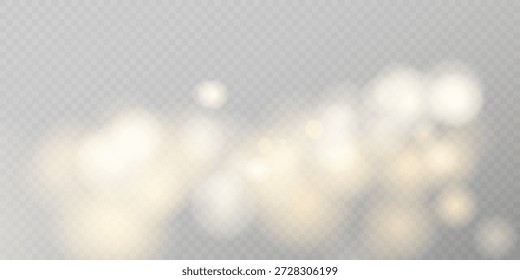 Textura borrosa de Bokeh PNG con luces Abstractas suaves y superposición de fondo ligero.
