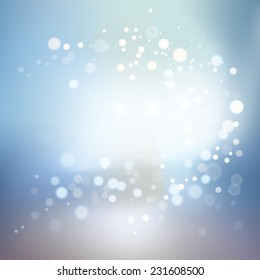 Blurred bokeh vibrant background. Vector illustration