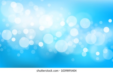 Blurred bright abstract bokeh background. Vector illustration.