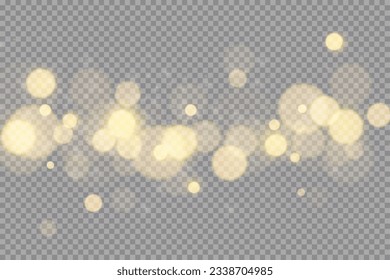 
Blurred bright abstract bokeh on a transparent background.Light effect.Dust.Background.