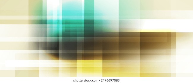 Blurred bright colored abstract background with vertical and horizontal dynamic lines. Futuristic defocused vibrant color gradients for creative graphic design. Vector illustration.