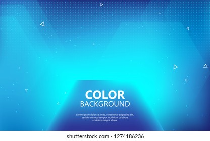 Blurred bright colors background. Colorful gradient concept with polygon and geometric shape. Futuristic banner, poster design template.