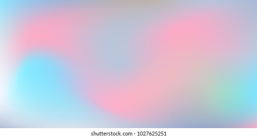 Blurred bright colors mesh background.  Trendy creative vector cosmic gradient.  Smooth blend banner template.  Easily editable soft colored vector illustration.  Bright print.