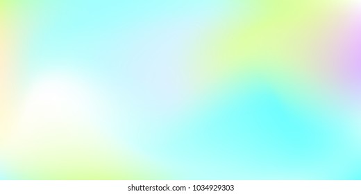Blurred bright colors mesh background.  Colorful rainbow gradient.   Smooth blend banner template.  Easily editable soft colored vector illustration.  Bright print.