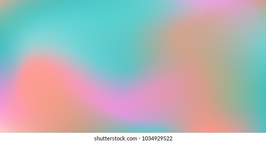 Blurred bright colors mesh background.  Colorful rainbow gradient.   Creative neon template for banner.   Easily editable soft colored vector illustration.  Bright print.
