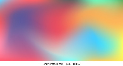Blurred bright colors mesh background.  Trendy creative vector cosmic gradient.  Smooth blend banner template.  Easily editable soft colored vector illustration.  Bright print.