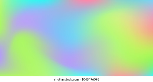 Blurred bright colors mesh background.  Trendy creative vector cosmic gradient.  Smooth blend banner template.  Easily editable soft colored vector illustration.  Bright print.