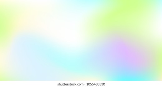 Blurred bright colors mesh background.  Colorful rainbow gradient.   Smooth blend banner template.  Easily editable soft colored vector illustration.  Bright print.