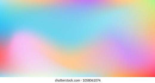 Blurred bright colors mesh background.  Trendy creative vector cosmic gradient.  Creative neon template for banner.   Easily editable soft colored vector illustration.  Bright print.