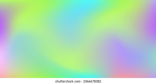 Blurred bright colors mesh background.  Trendy creative vector cosmic gradient.  Smooth blend banner template.  Easily editable soft colored vector illustration.  Bright print.