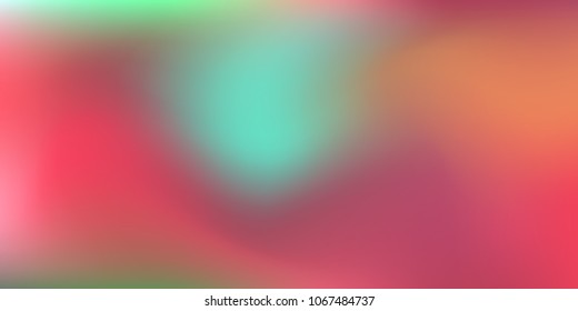 Blurred bright colors mesh background.  Colorful rainbow gradient.   Creative neon template for banner.   Easily editable soft colored vector illustration.  Bright print.