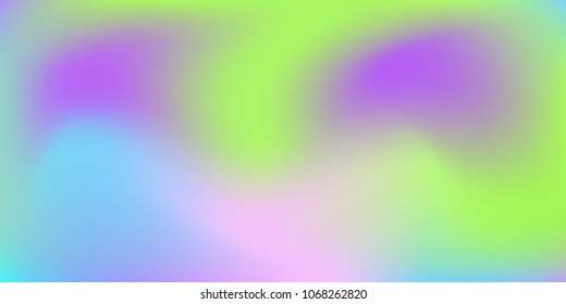 Blurred bright colors mesh background.  Colorful rainbow gradient.   Smooth blend banner template.  Easily editable soft colored vector illustration.  Bright print.