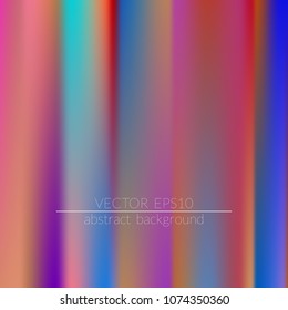  Blurred bright colors mesh background.  Vivid smooth mesh blurred futuristic template. Trendy creative vector. Intense blank Holographic spectrum gradient for printed products, covers.