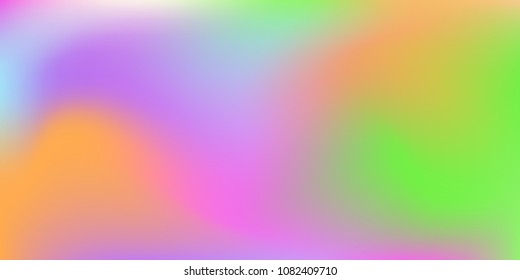 Blurred bright colors mesh background.  Colorful rainbow gradient.   Smooth blend banner template.  Easily editable soft colored vector illustration.  Bright print.