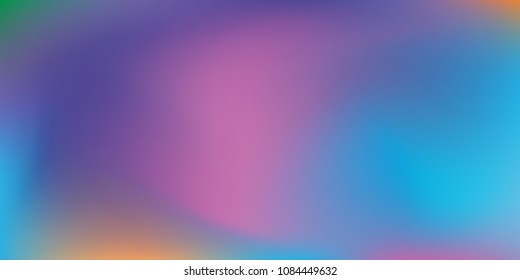 Blurred bright colors mesh background.  Colorful rainbow gradient.   Creative neon template for banner.   Easily editable soft colored vector illustration.  Bright print.