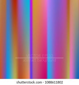 Blurred bright colors mesh background.  Vivid smooth mesh blurred futuristic template. Trendy creative vector. Intense blank Holographic spectrum gradient for printed products, covers.