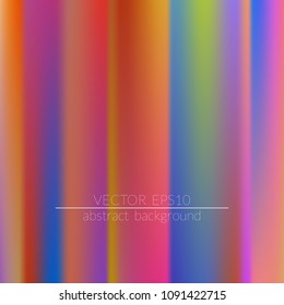  Blurred bright colors mesh background.  Vivid smooth mesh blurred futuristic template. Trendy creative vector. Intense blank Holographic spectrum gradient for printed products, covers.