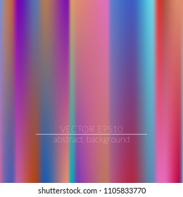  Blurred bright colors mesh background.  Vivid smooth mesh blurred futuristic template. Trendy creative vector. Intense blank Holographic spectrum gradient for printed products, covers.