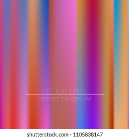 Blurred bright colors mesh background.  Vivid smooth mesh blurred futuristic template. Trendy creative vector. Intense blank Holographic spectrum gradient for printed products, covers.