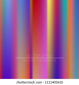  Blurred bright colors mesh background.  Vivid smooth mesh blurred futuristic template. Trendy creative vector. Intense blank Holographic spectrum gradient for printed products, covers.