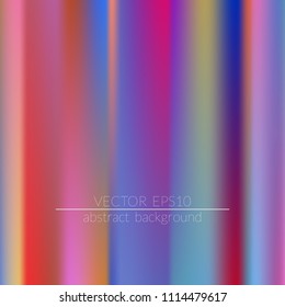  Blurred bright colors mesh background.  Vivid smooth mesh blurred futuristic template. Trendy creative vector. Intense blank Holographic spectrum gradient for printed products, covers.