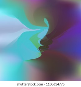 Blurred bright colors mesh background. Smooth blend banner template. Abstract vector nature gradient, Multicolor gradient, summer tropical. Sunset and sunrise sea ocean sky, rainbow wallpaper.