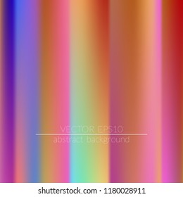 Blurred bright colors mesh background.  Vivid smooth mesh blurred futuristic template. Trendy creative vector. Intense blank Holographic spectrum gradient for printed products, covers.
