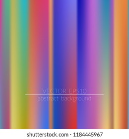  Blurred bright colors mesh background.  Vivid smooth mesh blurred futuristic template. Trendy creative vector. Intense blank Holographic spectrum gradient for printed products, covers.