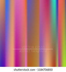  Blurred bright colors mesh background.  Vivid smooth mesh blurred futuristic template. Trendy creative vector. Intense blank Holographic spectrum gradient for printed products, covers.