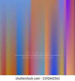 Blurred bright colors mesh background.  Vivid smooth mesh blurred futuristic template. Trendy creative vector. Intense blank Holographic spectrum gradient for printed products, covers.