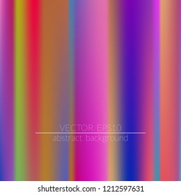  Blurred bright colors mesh background.  Vivid smooth mesh blurred futuristic template. Trendy creative vector. Intense blank Holographic spectrum gradient for printed products, covers.