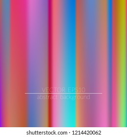  Blurred bright colors mesh background.  Vivid smooth mesh blurred futuristic template. Trendy creative vector. Intense blank Holographic spectrum gradient for printed products, covers.