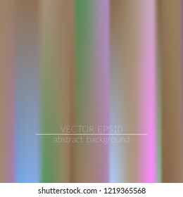  Blurred bright colors mesh background.  Vivid smooth mesh blurred futuristic template. Trendy creative vector. Intense blank Holographic spectrum gradient for printed products, covers.