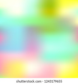 Blurred bright colors mesh background. Smooth blend banner template. Abstract vector nature gradient, Multicolor gradient, summer tropical. Sunset and sunrise sea ocean sky, rainbow wallpaper.