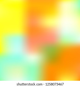 Blurred bright colors mesh background. Smooth blend banner template. Abstract vector nature gradient, Multicolor gradient, summer tropical. Sunset and sunrise sea ocean sky, rainbow wallpaper.
