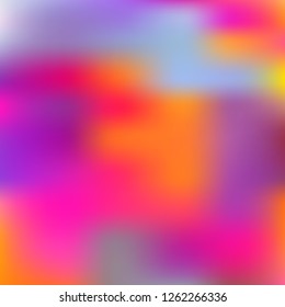Blurred bright colors mesh background. Smooth blend banner template. Abstract vector nature gradient, Multicolor gradient, summer tropical. Sunset and sunrise sea ocean sky, rainbow wallpaper.