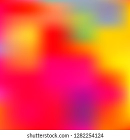 Blurred bright colors mesh background. Smooth blend banner template. Abstract vector nature gradient, Multicolor gradient, summer tropical. Sunset and sunrise sea ocean sky, rainbow wallpaper.