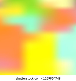 Blurred bright colors mesh background. Smooth blend banner template. Abstract vector nature gradient, Multicolor gradient, summer tropical. Sunset and sunrise sea ocean sky, rainbow wallpaper.