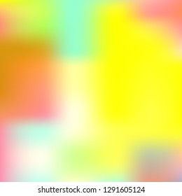 Blurred bright colors mesh background. Smooth blend banner template. Abstract vector nature gradient, Multicolor gradient, summer tropical. Sunset and sunrise sea ocean sky, rainbow wallpaper.