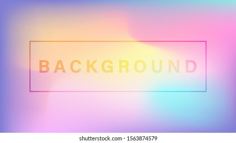 Blurred bright colors mesh background. Colorful rainbow gradient. Smooth blend banner template. Easy editable soft colored vector illustration